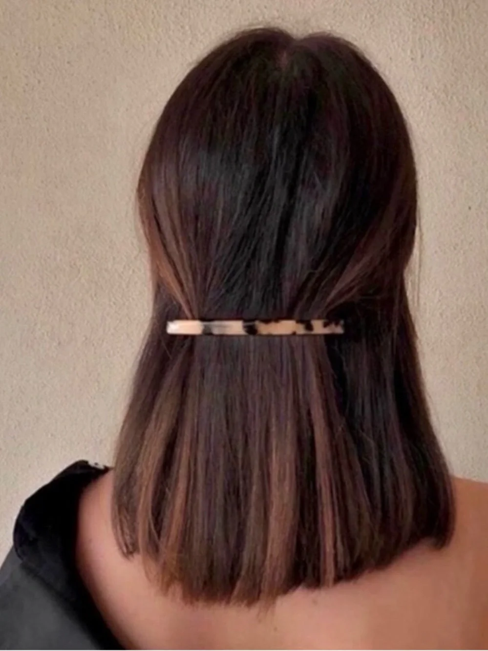 “Anna” Tortoise Shell Chic Hair Barrette Pin/Clip